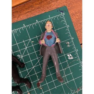 Vintage 1974 CHEMTOY CLARK KENT Changing Into SUPERMAN 4 inch PVC Figure